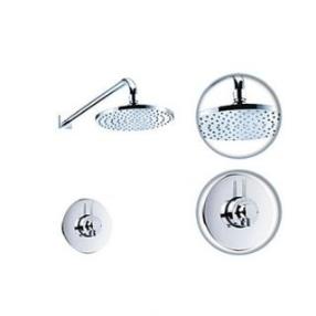 Chrome Thermostatic Bath Shower Faucet Set--FaucetSuperDeal.com