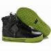 Supra Footwear-Skytop High Tops Black Green Men Leather Skate Sneaker 
