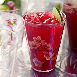 Hibiscus Tea with Vodka and Citrus - this floral-tea and vodka cocktail is perfect for summer.