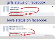 Facebook status