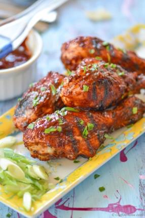 BBQ Chicken Drumsticks with Chipotle-Beer BBQ Sauce  Recipe - ChefDeHome.com