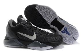  Kobe VII 7 Athletic Sneakers Nike NBA Shoes Grey Black White Col