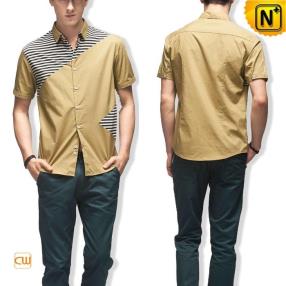 Cotton Short Sleeve Shirts for Men CW100325