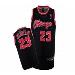 Michael Jordan #23 Chicago Black NBA Nike Jersey Red Number