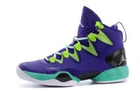 New Mens Jordan XX8 (28) SE Mardi Gras Russell Westbrook PE Court Purple Black Flash Lime New Green
