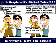 3 people with gifted talent