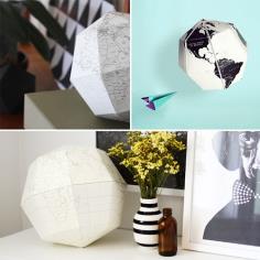 Build your own paper globe - DIY