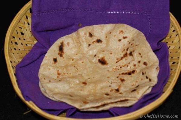 Indian Flat Bread Chapati Recipe - ChefDeHome.com