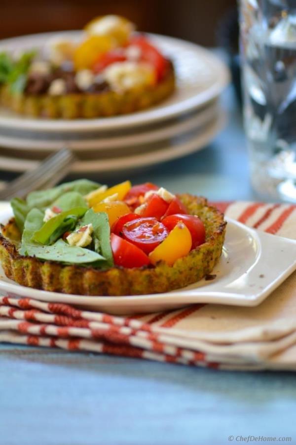 Heirloom Cauliflower Crust Tarts Recipe - ChefDeHome.com