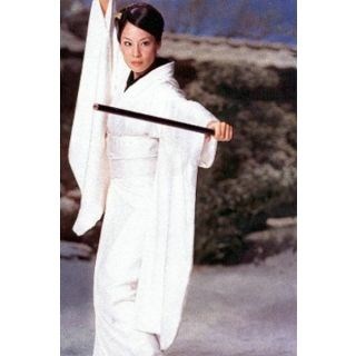 Kill Bill O-Ren Ishii White Kimono Cosplay Costume--CosplayDeal.com
