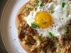 Individual Breakfast Pizzas - its ok to have pizza sometimes too.